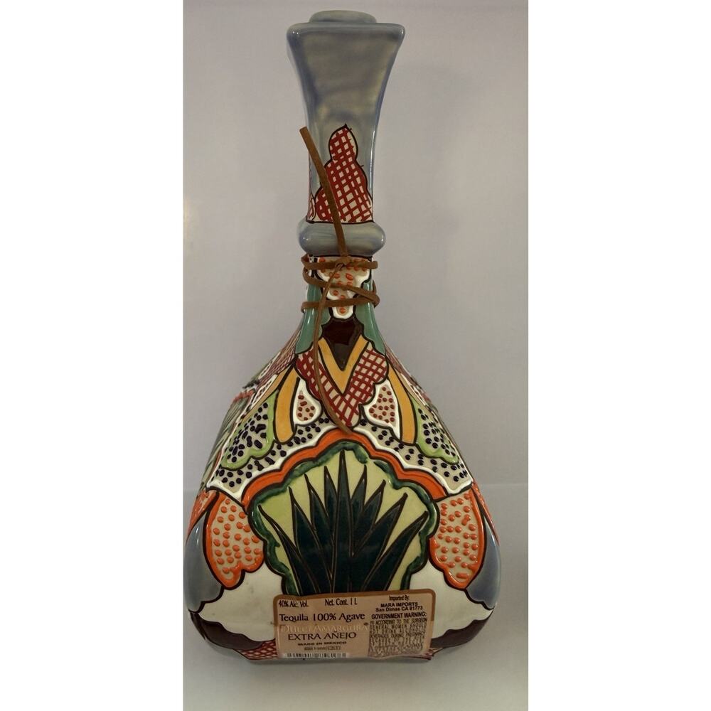 EMPTY Dulce Amargura Extra Añejo Bottle Decanter Collectible Talavera Pottery